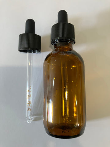 Black Nitrile Dropper 24mm fits 100mL cosmetic bottle April Special