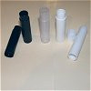 5gm Round plastic Lip Balm Tubes - White with White Cap