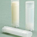 5gm Oval Lip Balm Tubes - Natural with Clear Cap