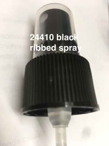 24mm black ribbed spray