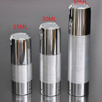 30ml Airless Pump Bottle Two tone  Silver