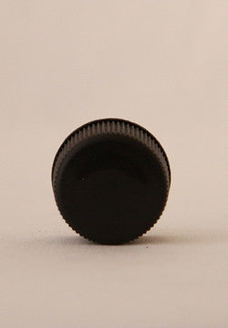 24410 Black Ribbed Screw Cap