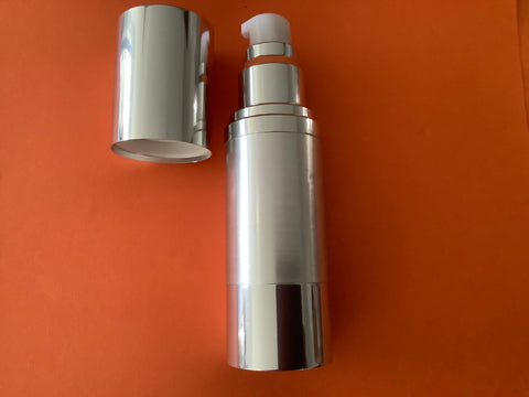 30ml Airless Pump Bottle Silver