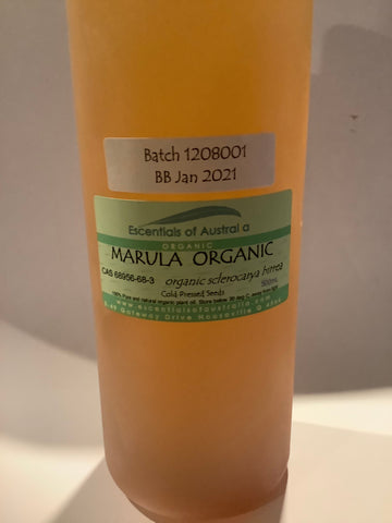 Organic cold pressed marula oil