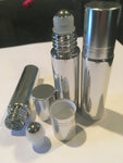 10ml Silver Roller Bottle