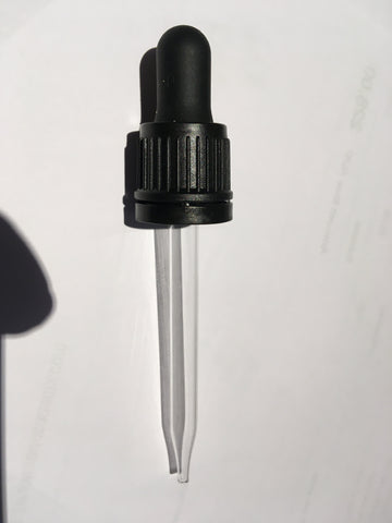 Black Nitrile Dropper 18/400 (neck fits 50ml Essential Oil Bottle)