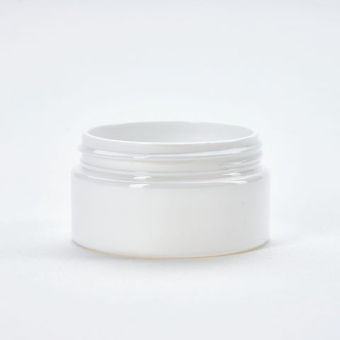 50gm White PET Jar with White screw cap CLEAROUT SPECIAL