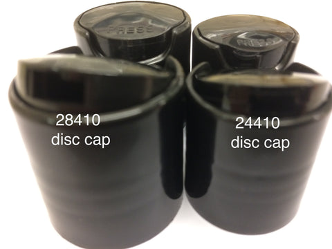 24410 Black Smooth Disc Cap